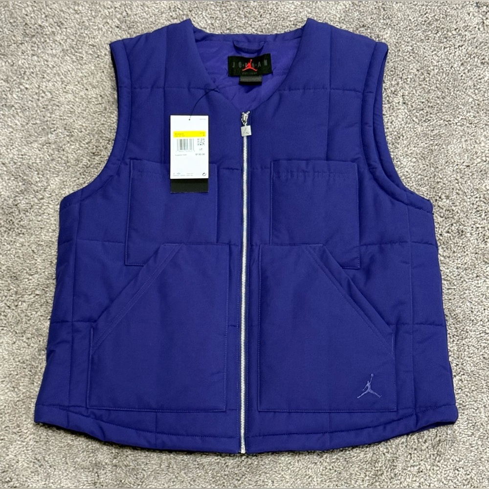 Nike Air Jordan Gilet Vest Purple FB5192-502 Womens Size Small